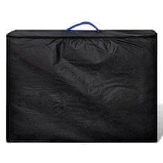 Vidaxl Plavi Sklopivi Masažni Trodijelni Stol s Aluminijskim Okvirom