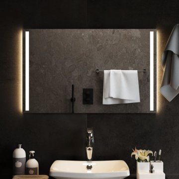 Vidaxl Kupaonsko ogledalo s LED diodom, 80x50 cm