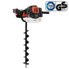 Vidaxl Set bušilice za tlo sa svrdlima čelični