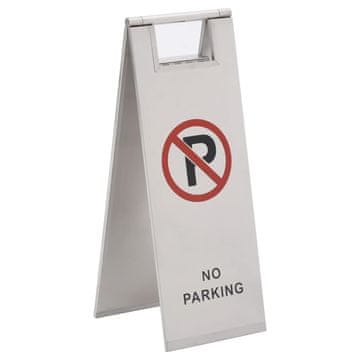 Vidaxl Sklopivi znak za parking od nehrđajućeg čelika
