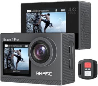 Moderna akcijska kamera akaso Brave 4 Za prekrasne fotografije visokokvalitetne videozapise različiti načini rada punjiva baterija velika izdržljivost