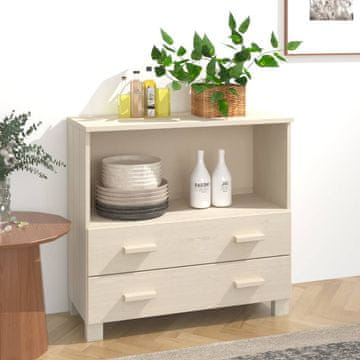 Vidaxl HAMAR Ormarić medeno smeđe boje 85x35x80 cm borovina