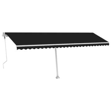 Vidaxl Samostojeća automatska tenda 600 x 300 cm antracit