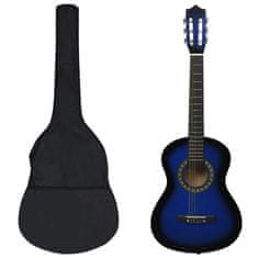 Vidaxl 8-dijelni set za učenje sviranja klasične gitare, 1/2" (100 cm), 34" (81 cm)