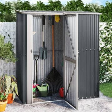 Vidaxl Vrtna kućica antracit 180,5x97x209,5 cm čelik