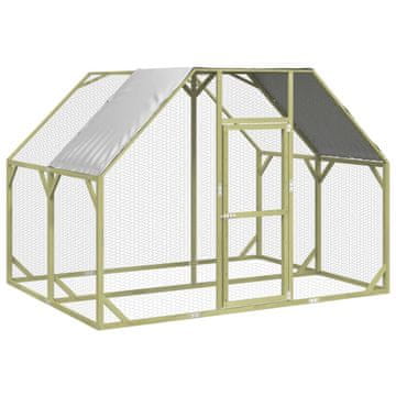 Vidaxl Kokošinjac 268x200x190 cm od impregnirane masivne borovine