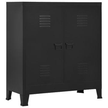 Vidaxl Industrijski ormar za pohranu Crni 90x40x100 cm Čelik