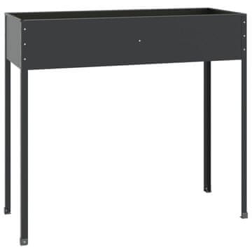 Vidaxl Vrtna sadilica antracit 100,5 x 40,5 x 90 cm pocinčani čelik