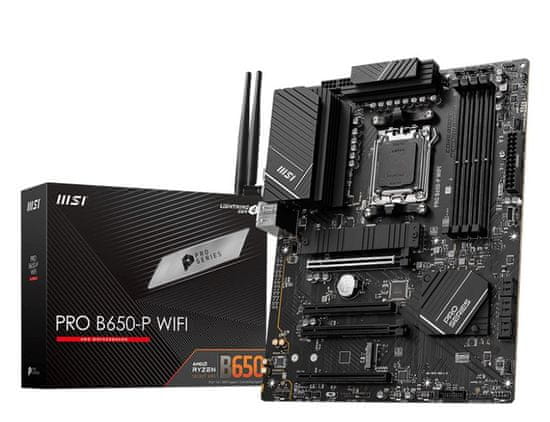 MSI Pro B650-P Wi-Fi matična ploča, DDR5, USB 3.2 Gen2x2, ATX (4711377010177)