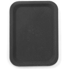 Hendi Neklizajući pravokutni poslužavnik za konobare 20x28cm - crni