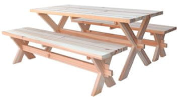 Rojaplast Set Vrtni od Borovine OLD - Prirodna Završna Obrada