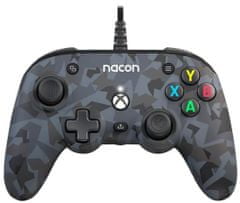 Nacon Pro Compact gamepad, za Xbox Series, sivi, kamuflažni