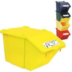 Meva KONTEJNER ZA ODVOJENI OTPAD, VIŠESKLADIŠNI, MODULARNI, ŽUTI, 45L