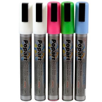 Hendi Markeri za bijelu ploču, vrh 2-6 mm, set od 5 - 664216