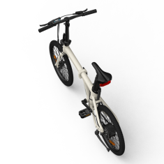 A DECE OASIS A20 Air Smart električni bicikl, sklopivi, boja slonovače