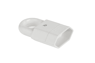 Cabletech Utičnica 2-pin 220V za kabel, bijela