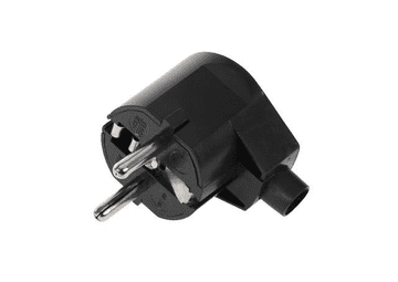 Kemot Paket 16a/250V plastika za kabel, kut, crni