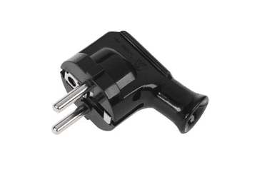 Kemot Paket 16a/250V plastika za kabel, kutna kopija, crno