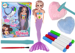 slomart DIY Set Sirena Ljubičasta: Blaga i Iskopavanja LEAN TOYS