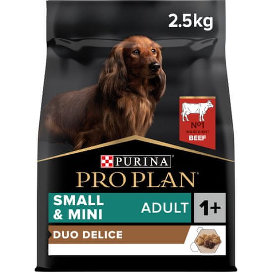 Purina Pro Plan SMALL&MINI DUO DÉLICE hrana za pse, govedina 2,5 kg