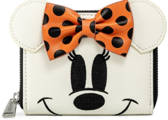 Loungefly Disney Ghost Minnie Glow In The Dark Cosplay novčanik s patentnim zatvaračem