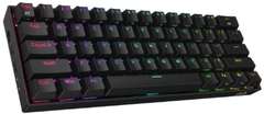 Redragon Draconic K530RGB Pro tipkovnica, Bluetooth, žičana, smeđi prekidači, crna