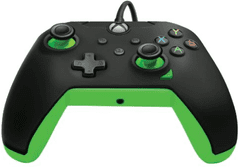 PDP Neon kontroler, Xbox, crna/zelena