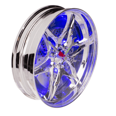 Out of The blue 3d kromirani naplat zida s LED 27 cm