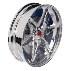 Out of The blue 3d kromirani naplat zida s LED 27 cm