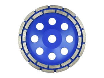 GEKO Gruba dvoredna dijamantna ploča za brušenje betona 22,2x180mm