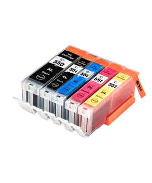 TiskajPoceni Kompatibilne tinte Set Canon 1x PGI-550 + 4x CLI- 551 (BK,C,M,Y) kompatibilne XXL tinte više polnila sa pixmaIP7250, MG5450, MG5550, MG6350, MG6450, MG7150, MX725, MX925