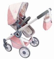 DeCuevas 80586 3 u 1 sklopiva kolica za lutke s torbom FUNNY 2023 - 70 cm