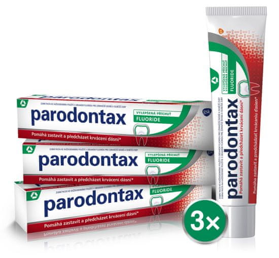 Parodontax Fluoride pasta za zube sa fluorom, 75 ml, 3 kom