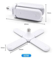 Verkgroup 60W LED žarulja E27 6420lm 6000K za radionice i skladišta bijela