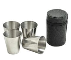 aptel Postavite 4 Inox prijenosne naočale 30ml + torbica