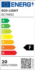 ECOLIGHT LED stropna svjetiljka crna TOR-202C - IP65 - 20W - neutralno bijela