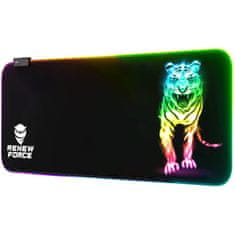 Dexxer Osvijetljena XL LED RGB računalna podloga za miš i tipkovnicu 80x30cm MIX ANIMAL