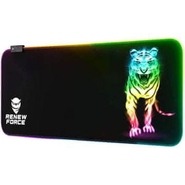 Dexxer Osvijetljena XL LED RGB računalna podloga za miš i tipkovnicu 80x30cm MIX ANIMAL