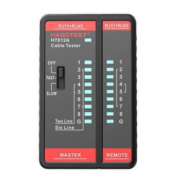 Habotest HT812A tester UTP mrežnog kabela RJ45/RJ14/RJ12/RJ9