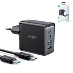 Joyroom TCG02 GaN punjač 2x USB / 2x USB-C 67W + kabel USB-C, crno