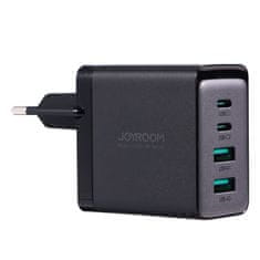 Joyroom TCG02 GaN punjač 2x USB / 2x USB-C 67W + kabel USB-C, crno