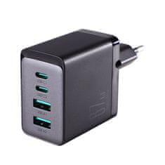 Joyroom TCG02 GaN punjač 2x USB / 2x USB-C 67W + kabel USB-C, crno