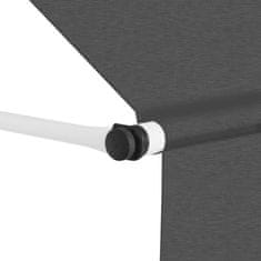Vidaxl Tenda na ručno uvlačenje 350 cm antracit