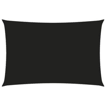 Vidaxl Jedro protiv sunca od tkanine Oxford pravokutno 4 x 6 m crno
