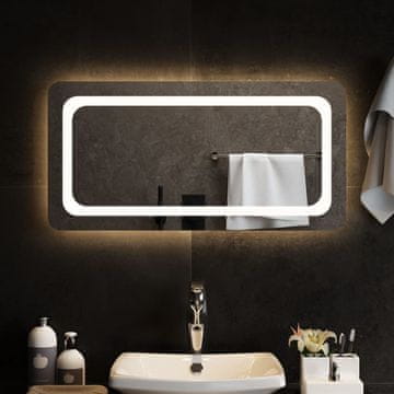 Vidaxl Kupaonsko ogledalo s LED diodom, 80x40 cm