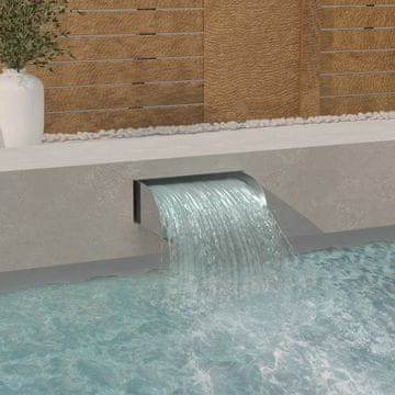 Vidaxl Fontana za bazen 45x34x14 cm Nehrđajući čelik 304