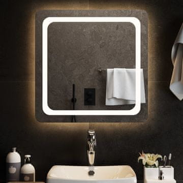 Vidaxl Kupaonsko ogledalo s LED diodom, 60x60 cm