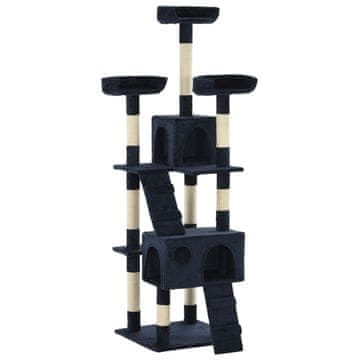 Vidaxl Grebalica za mačke sa sisal stupićima 170 cm plava