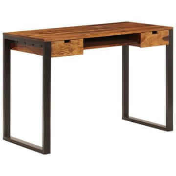 Vidaxl Radni stol, 110x55x78 cm, Masivno drvo akacije i čelik