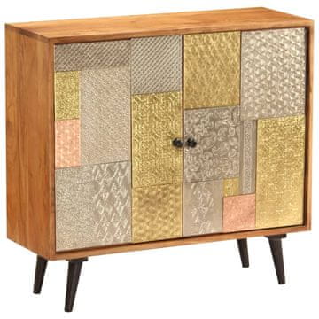 Vidaxl Komoda od punog bagremovog drva 80x30x75 cm